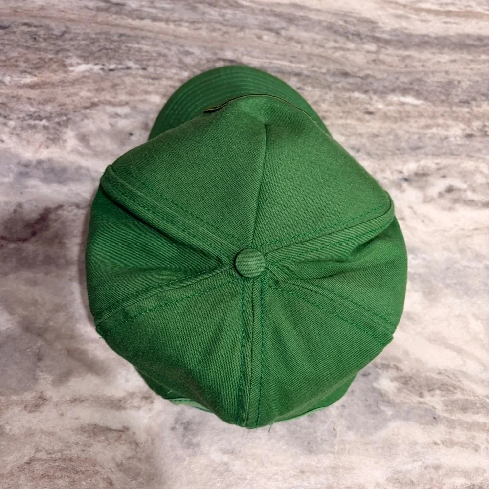 Vintage John Deere Green Snapback Trucker Hat Yellow Logo Patch Mens Cap